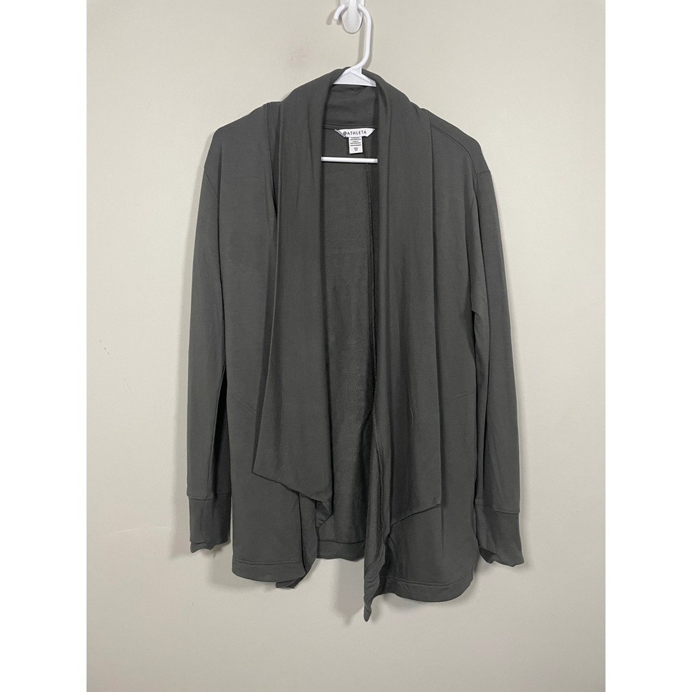 Athleta Pranayama Restore Wrap Cardigan in Gray Size XS‎ Athleisure Loungewear